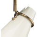 Reeva 3 Light 29 inch Modern Brass Semi-Flush Ceiling Light